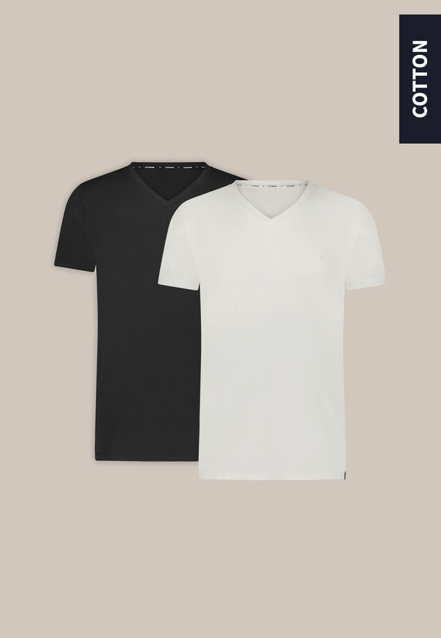 2-pack T-shirt V-neck Basic image number 0